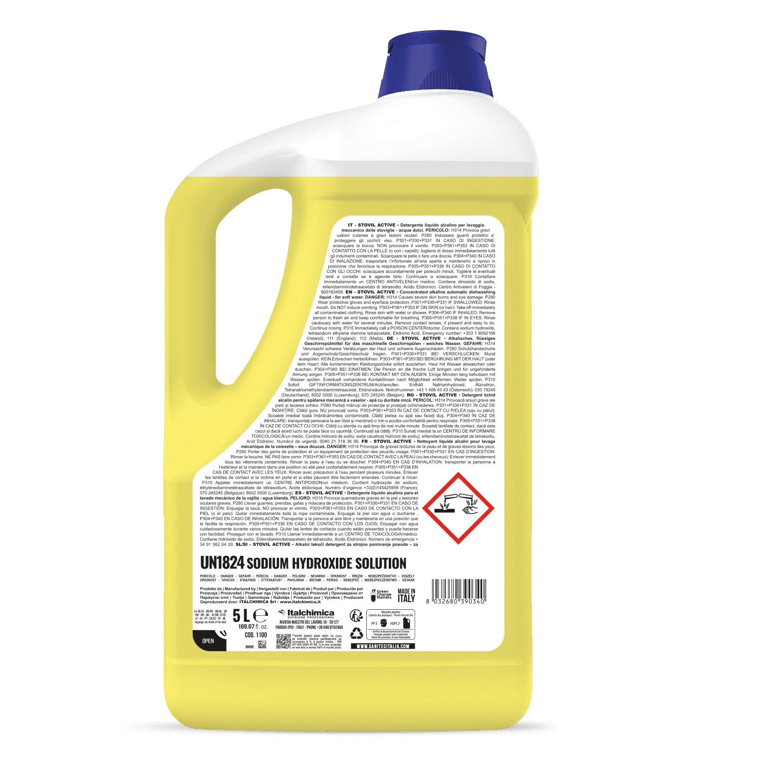 Čistilo za strojno pomivanje posode Sanitec Stovil Active 5 L Čistilo za strojno pomivanje posode Sanitec Stovil Active 5 L