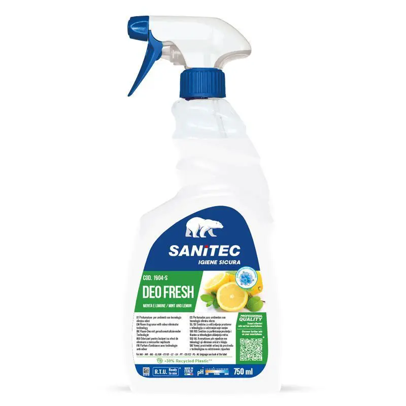 Osvežilec zraka Sanitec Deo Fresh 750ml meta in limona Osvežilec zraka Sanitec Deo Fresh 750ml meta in limona