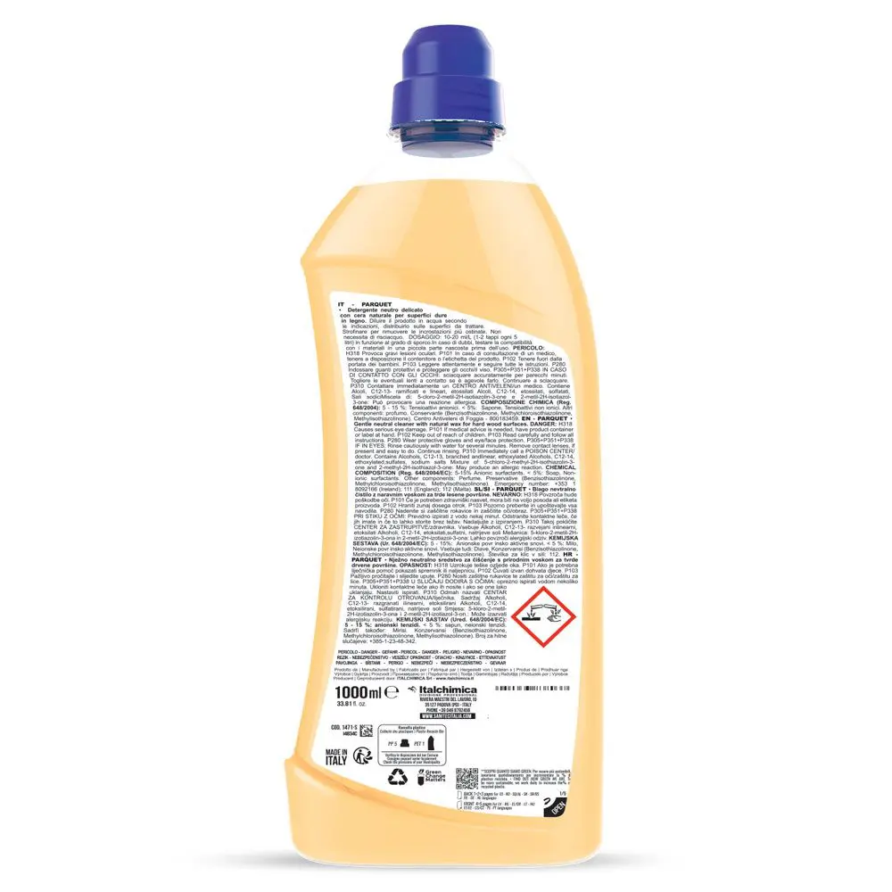 Čistilo za les Sanitec Parquet 1000ml parket laminat Čistilo za les Sanitec Parquet 1000ml parket laminat