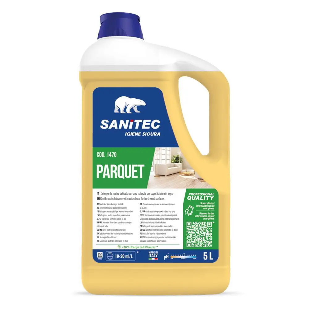 Čistilo za parket Sanitec Parquet 5L laminat Čistilo za parket Sanitec Parquet 5L laminat