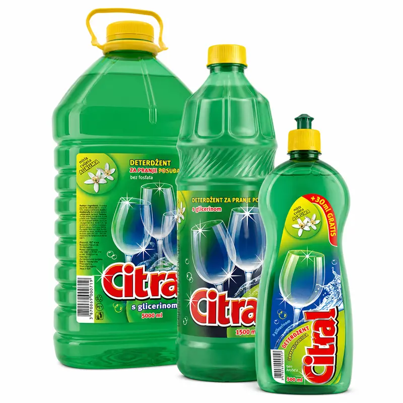 Čistilo za ročno pomivanje posode Citral detergent Čistilo za ročno pomivanje posode Citral detergent
