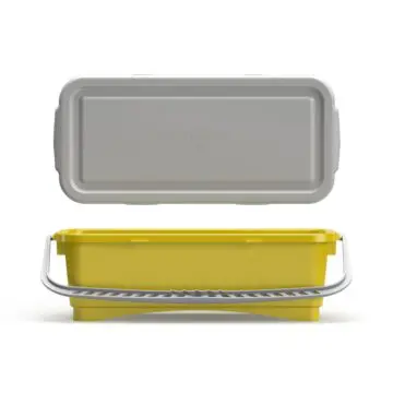 Vedro za čiščenje oken s pokrovom rumeno 10L TTS