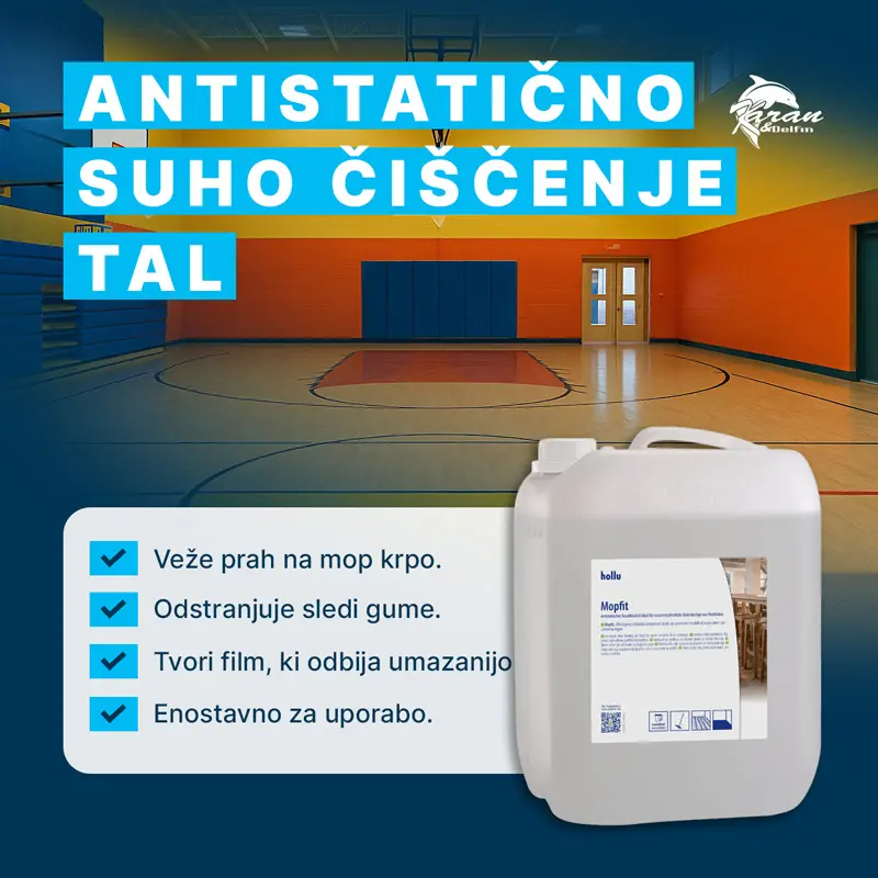 Antistatično suho čistilo za tla Hollu Mopfit 10L Antistatično suho čistilo za tla Hollu Mopfit 10L