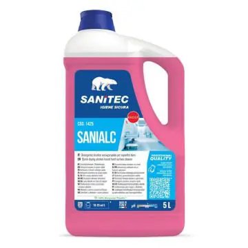 Univerzalno čistilo za površine Sanitec Sanialc 5 L alkoholno