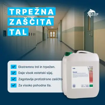 Zaščitni premaz za tla Hollu Diamant 10L, svetleči
