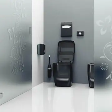 WC metlica s stojalom Marplast, stenska črna