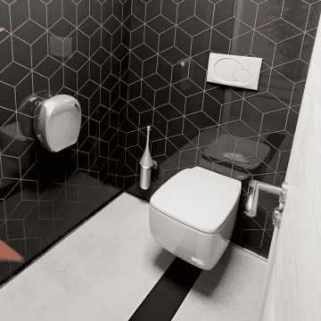 WC metlica s stojalom Marplast, stenska