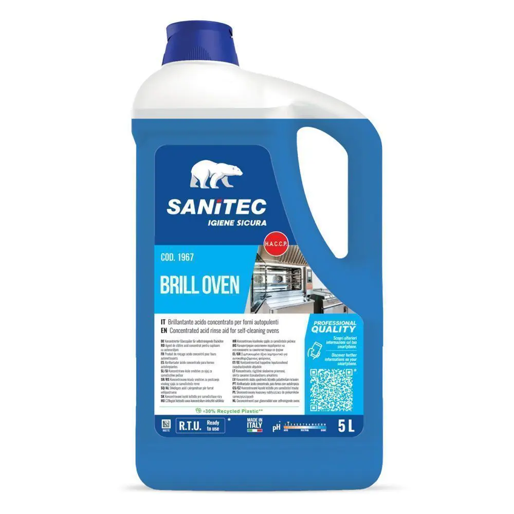 Izpiralno sredstvo za konvektomate Sanitec Brill Oven 5L Izpiralno sredstvo za konvektomate Sanitec Brill Oven 5L