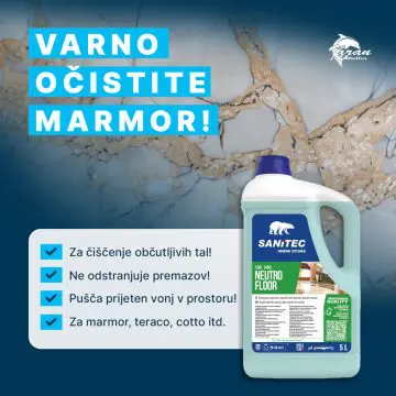 Čistilo za marmor Sanitec Neutro Floor 1L 5L