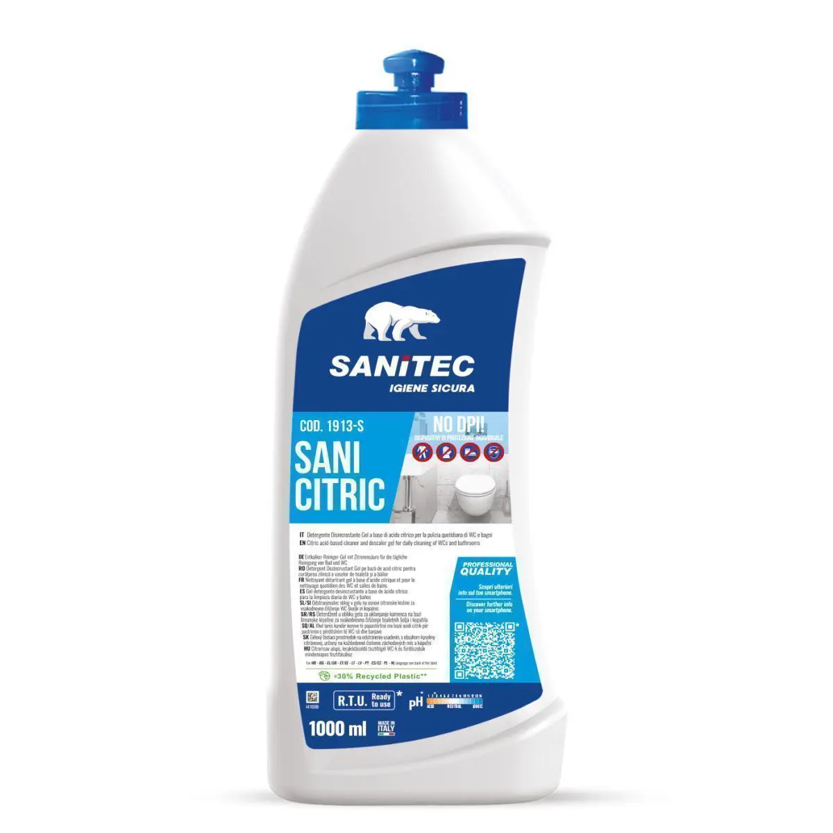Čistilo za sanitarije Sanitec Sani Citric 1000ml Čistilo za sanitarije Sanitec Sani Citric 1000ml