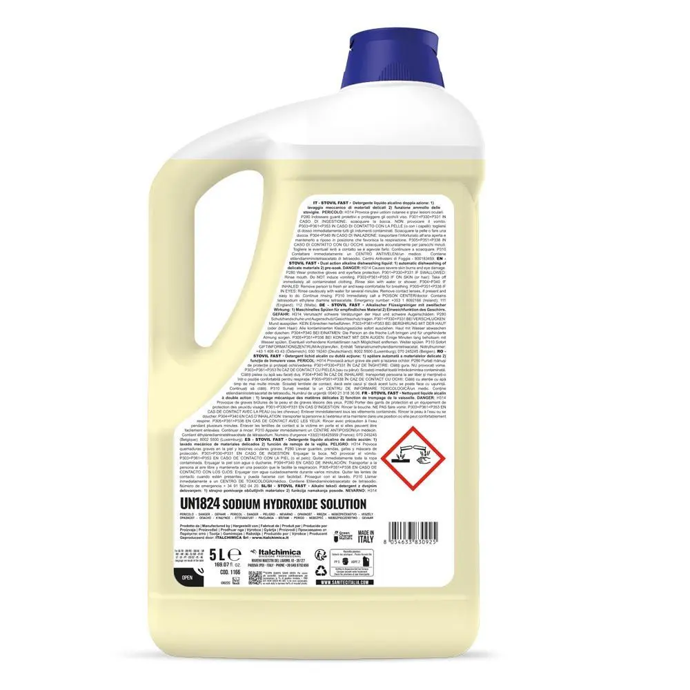 Čistilo za predpomivanje posode Sanitec Stovil Fast 5L Čistilo za predpomivanje posode Sanitec Stovil Fast 5L