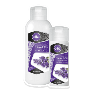 Šampon za lase in telo Ella Lavanda 250ml 1000ml