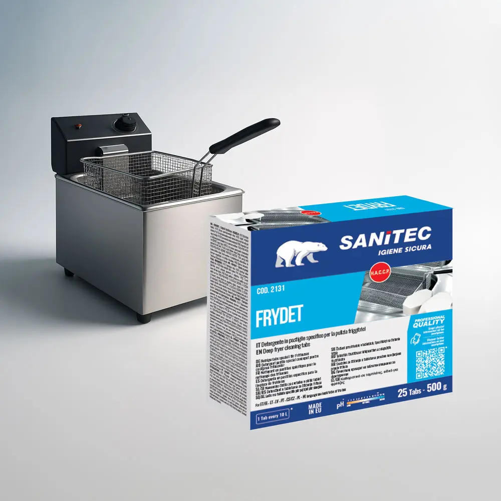 Tablete za cvrtnike Sanitec Frydet za čiščenje Tablete za cvrtnike Sanitec Frydet za čiščenje