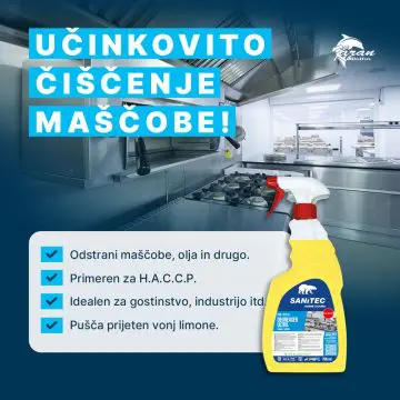 Razmaščevalec Sanitec Degreaser Ultra Lemon 750ml 5L