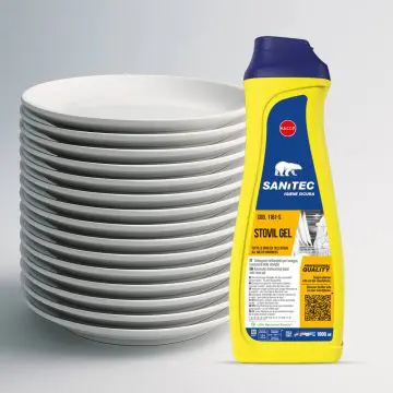 Detergent za pomivalni stroj Sanitec Stovil Gel, za gospodinjske stroje 1000 ml