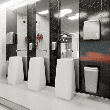 Podajalnik zloženih papirnatih brisač Marplast Skin siva WC