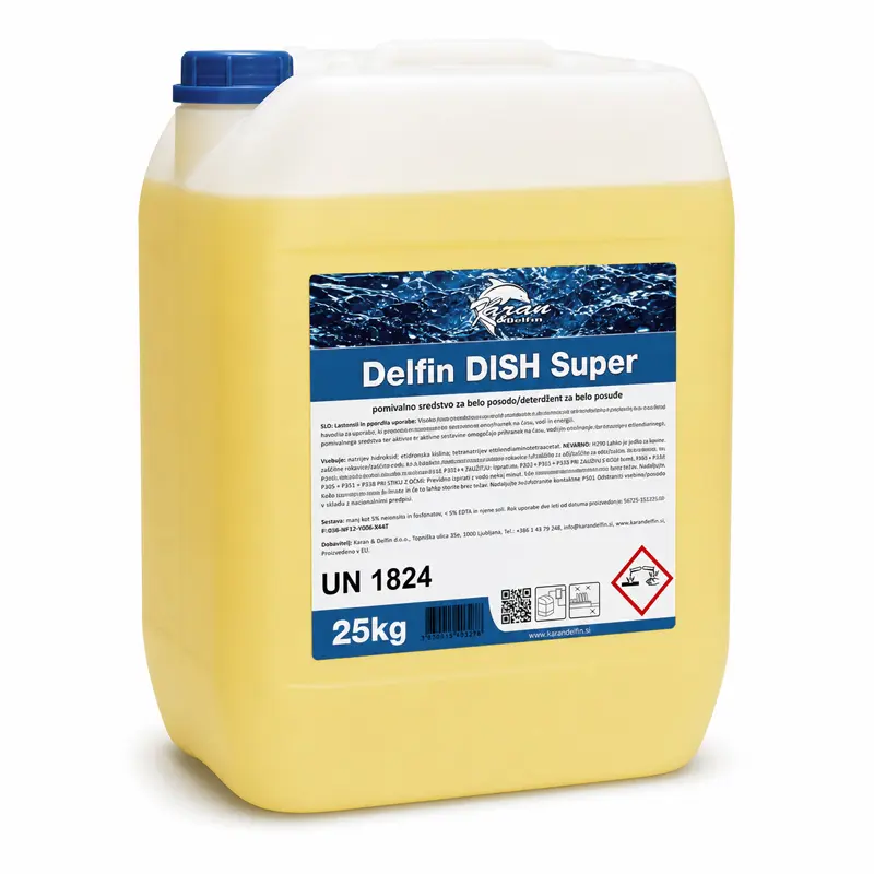 Pomivalno sredstvo za strojno pomivanje posode Delfin Dish Super 25kg Pomivalno sredstvo za strojno pomivanje posode Delfin Dish Super 25kg