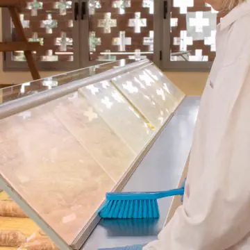 Metlica z ročajem Igeax, modra Vikan