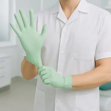 Biorazgradljive rokavice za enkratno uporabo Reflexx Nbio zelene