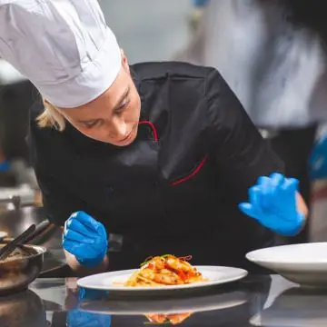 Rokavice nitril Reflexx 72 FOOD, za stik z živili, brez pudra, modre