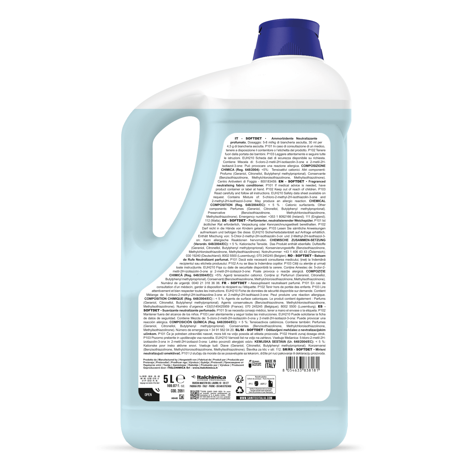 Mehčalec perila Sanitec Softdet 5L Mehčalec perila Sanitec Softdet 5L