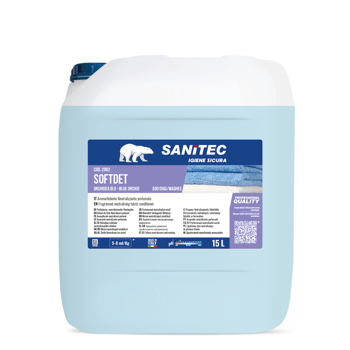 Mehčalec perila Sanitec Softdet 15L Mehčalec perila Sanitec Softdet 15L
