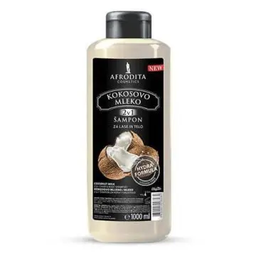Šampon za lase in telo Afrodita 1000ml kokosovo mleko