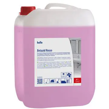 Profesionalno čistilo za vsakodnevno čiščenje sanitarij Hollu Betazid Rosso čistilo za vodni kamen 10L