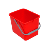 Vedro oglato IPC 9L rdečo za voziček