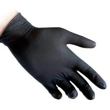 Rokavice nitril Reflexx N81, tanke, brez pudra, črne