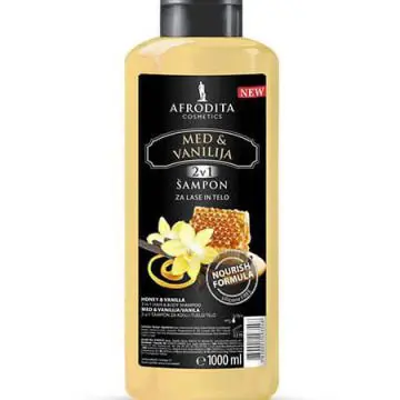 Šampon za lase in telo Afrodita 1000ml med vanilija
