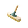 Ščetka za tla z ročajem, lesena