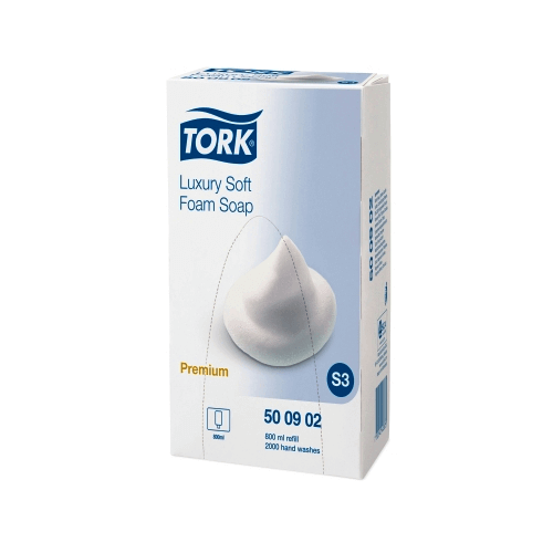 Penilno milo Tork Luxury Soft Foam Soap S3, kartuša 500902 Penilno milo Tork Luxury Soft Foam Soap S3, kartuša 500902