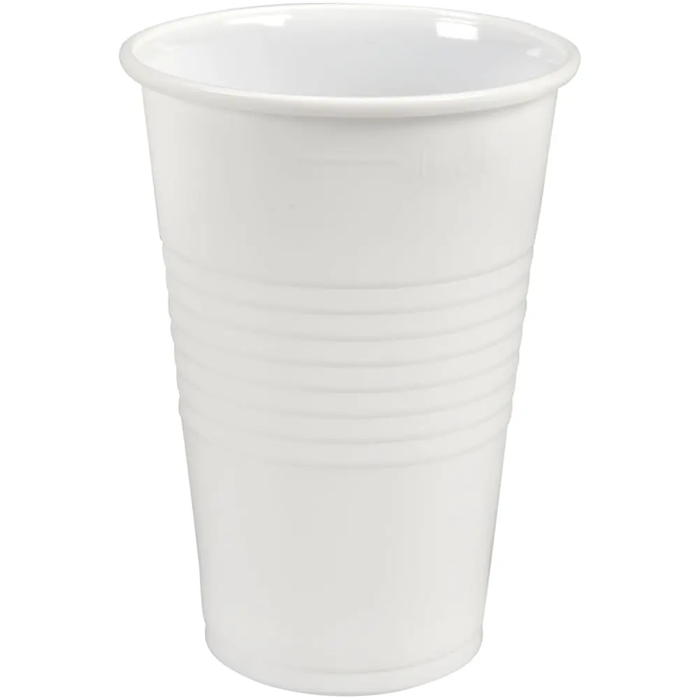 Kozarci plastični 200 ml, mehki beli Kozarci plastični 200 ml, mehki beli
