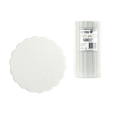 Podstavki za kavo in čaj Airlaid 500kos bela