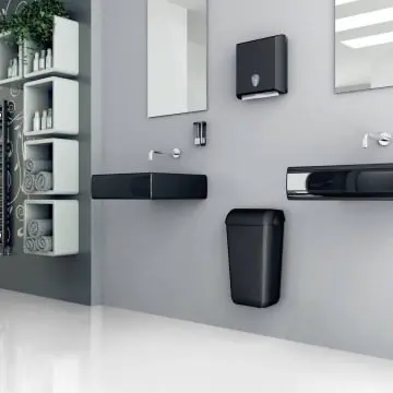 Marplast Soft Touch podajalnik zloženih brisač črni