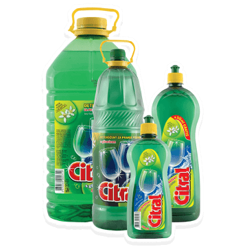 Čistilo za ročno pomivanje posode Citral detergent 5L