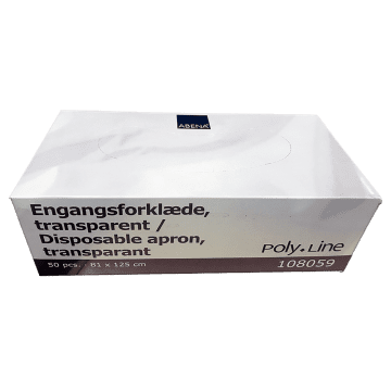 Predpasniki za enkratno uporabo LDPE prozorni abena 81x125cm 50kos