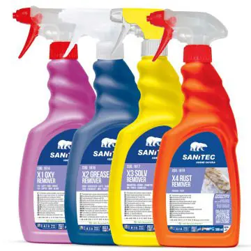 Komplet odstranjevalcev madežev na tekstilu Sanitec 500ml