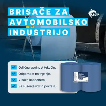 Papirnate Brisače za avtomehanike modre