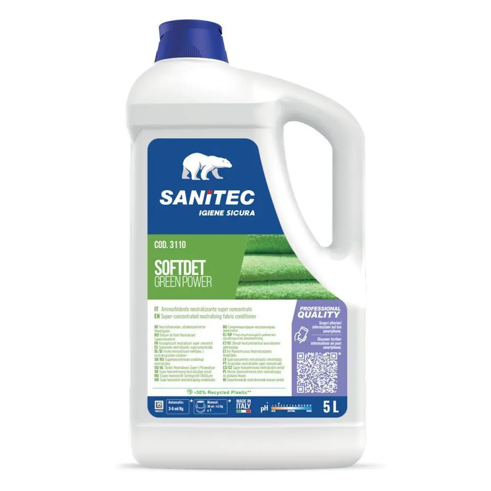 Ekološki mehčalec perila Sanitec Softdet Green Power 5L Ekološki mehčalec perila Sanitec Softdet Green Power 5L