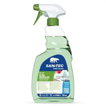 Ekolosko-cistilo-za-mascobe-Sanitec-Ultra-Degreaser-Green-Power-750ml-okolju-prijazno-Ecolabel