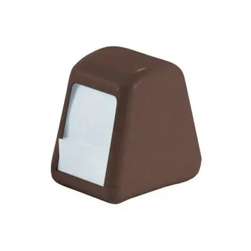 Podajalnik serviet Marplast Linea acqualba, mali namizni rjavi