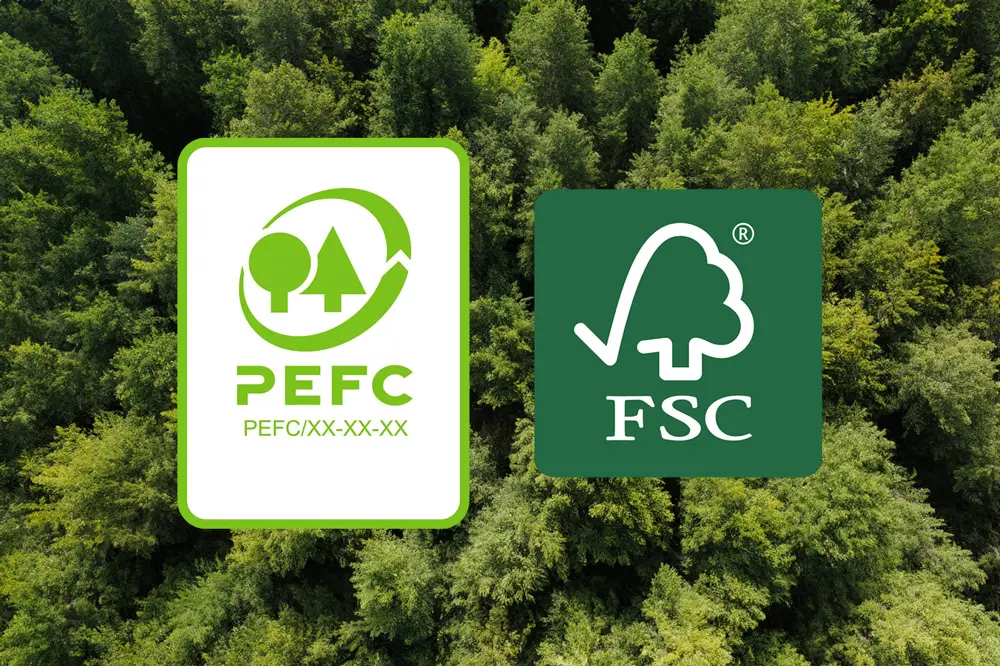 PEFC in FSC okoljski certifikat primerjava