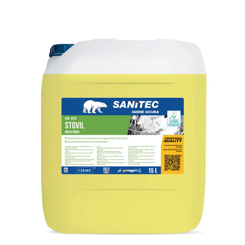 Ekološko čistilo za strojno pomivanje Sanitec Stovil Green Power 15L Ekološko čistilo za strojno pomivanje Sanitec Stovil Green Power 15L