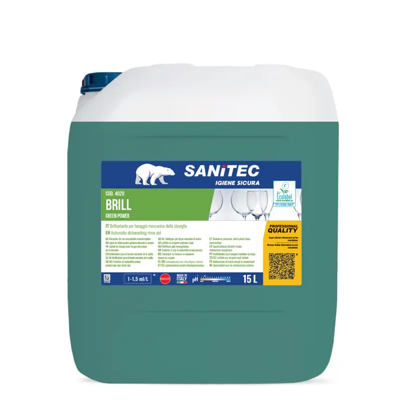 Ekološko sredstvo za sijaj Sanitec Brill Green Power 15L Ekološko sredstvo za sijaj Sanitec Brill Green Power 15L