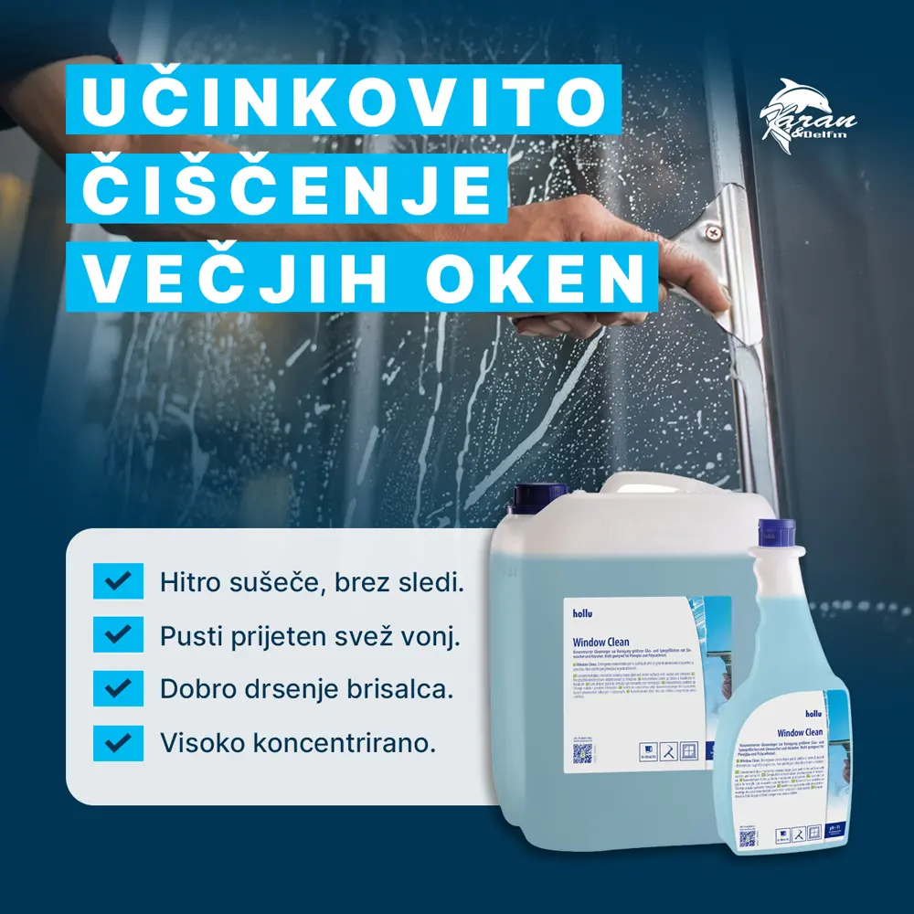 Koncentrirano čistilo za okna Hollu Window Clean 10L Koncentrirano čistilo za okna Hollu Window Clean 10L