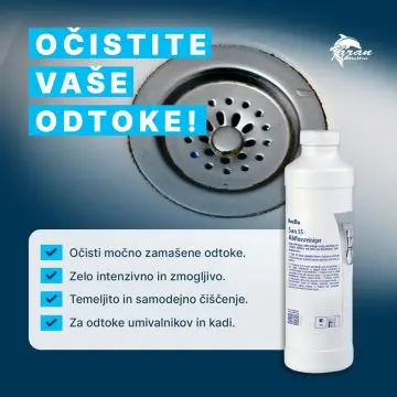 Čistilo za odtoke Hollu San 55 Abflussreiniger 1kg v prahu