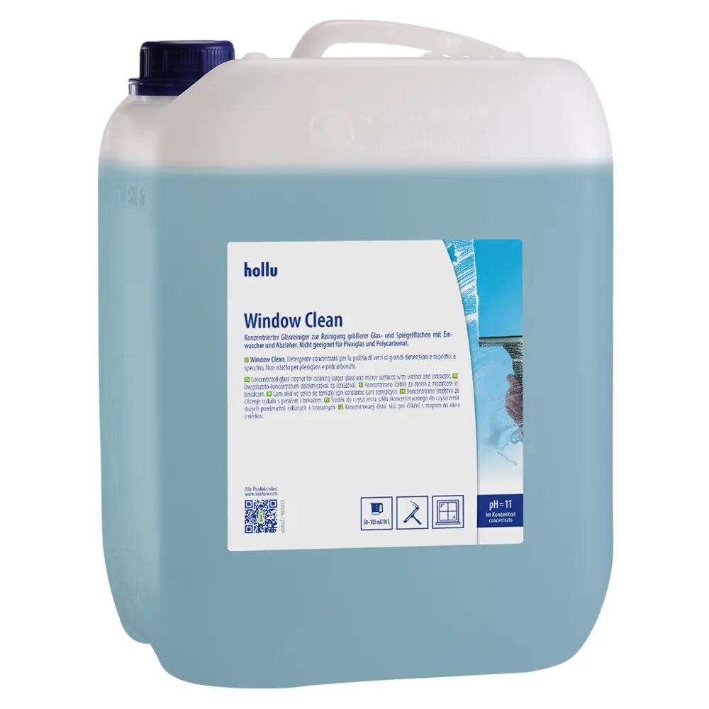 Čistilo za steklo Hollu Window Clean 10L koncentrirano Čistilo za steklo Hollu Window Clean 10L koncentrirano