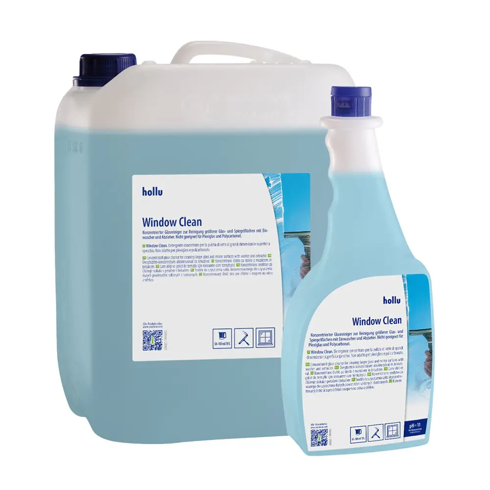 Koncentrirano Čistilo za steklo Hollu Window Clean 1L, 10L Koncentrirano Čistilo za steklo Hollu Window Clean 1L, 10L